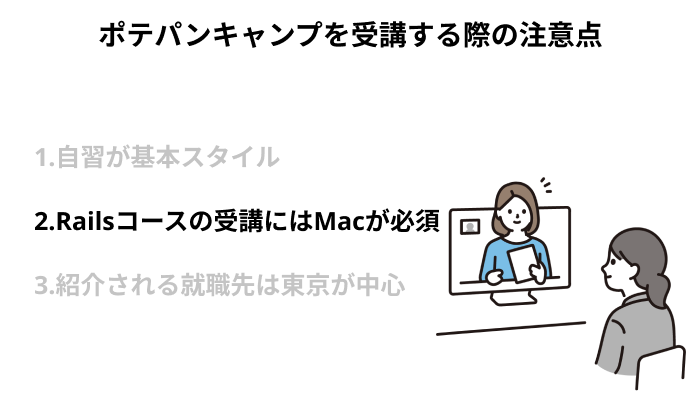 Railsキャリアコースの受講にはMacが必須