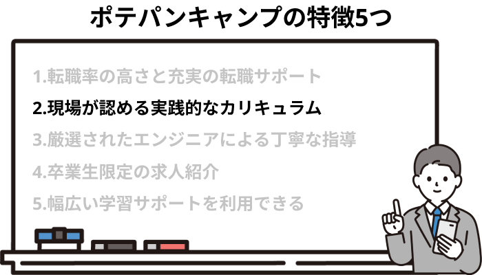 現場が認める実践的なカリキュラム